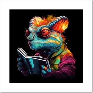 Chameleon Reads Book Posters and Art